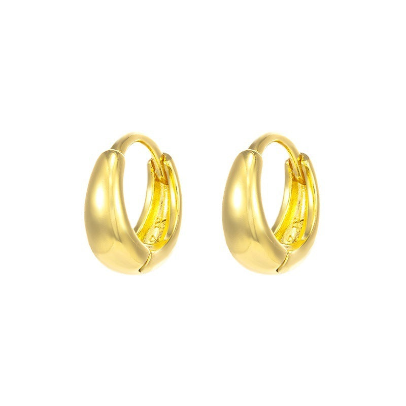 Gold Plated Hoop Earrings Women