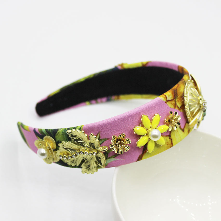 Baroque Fashion Heavy Industry Luxury Headband