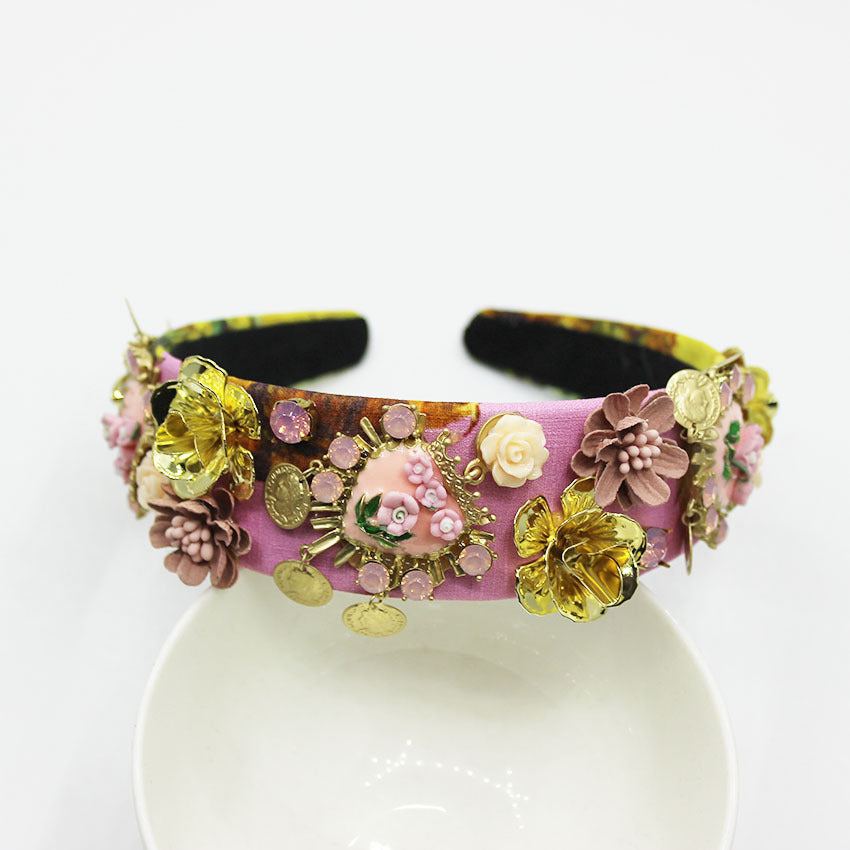 Baroque Fashion Heavy Industry Luxury Headband