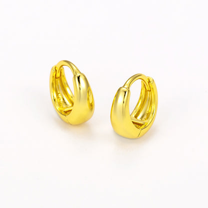 Gold Plated Hoop Earrings Women