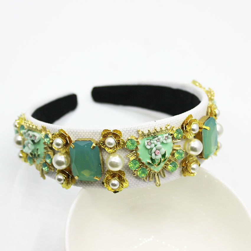 Baroque Fashion Heavy Industry Luxury Headband